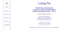 Desktop Screenshot of listingpro.fr