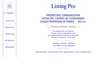 Tablet Screenshot of listingpro.fr